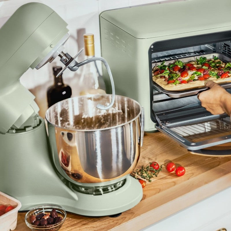 Beautiful 5.3 QT Stand Mixer w/ Flat Beater, Dough Hook by Drew Barrymore Sage5