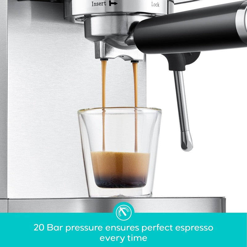 3700 Essential 20 Bar Espresso Machine and Coffee Maker, Stainless Steel2