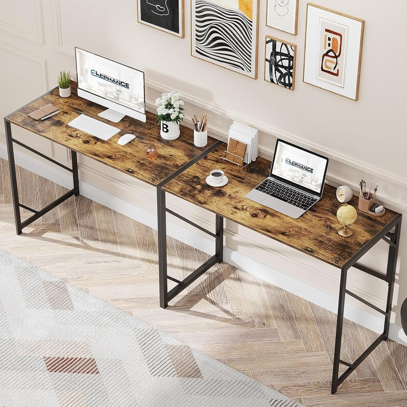 39.4" Folding Desk Writing Computer Desk Home Office Foldable Table6