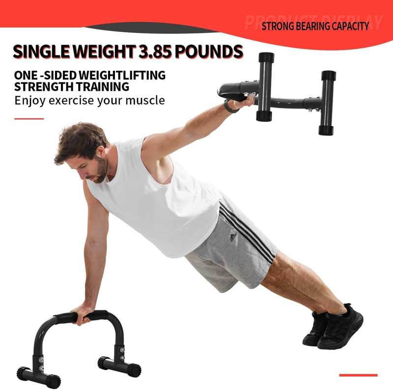 9.5" Push Up Parallettes Bars Heavy Duty L Sit Dip Handstand Calisthenics1