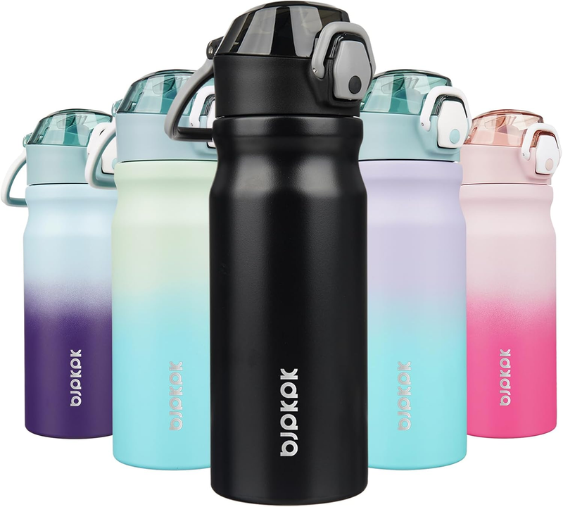 Water Bottle with Straw 18Oz Insulated Water Bottles Reusable Stainless Steel Me6