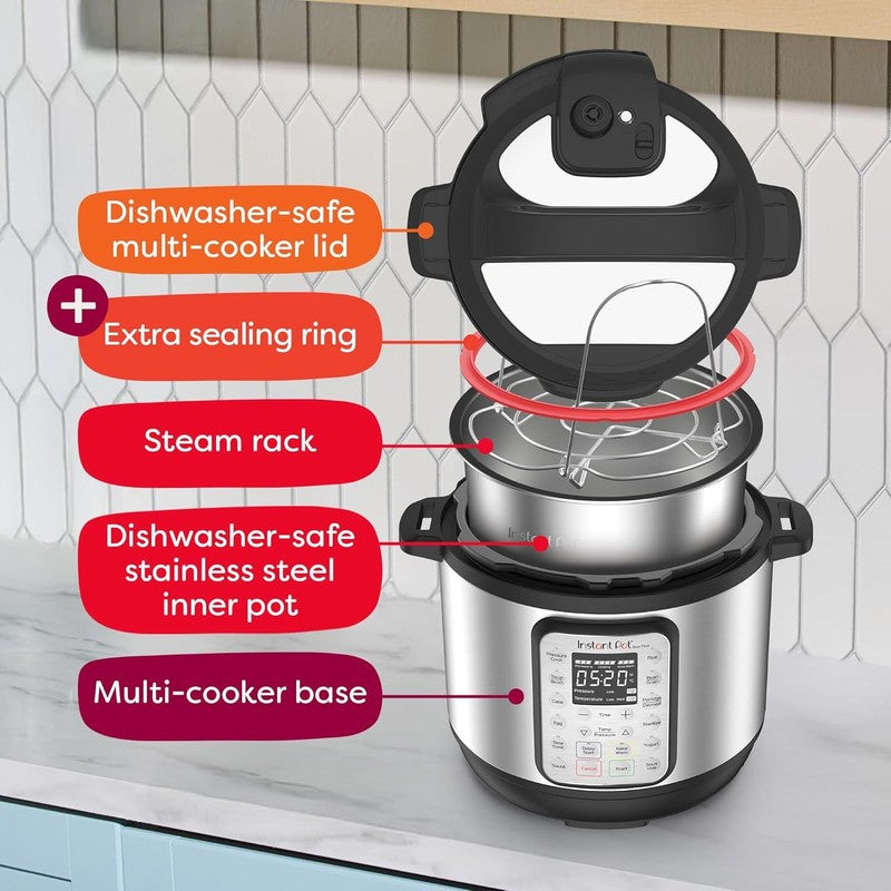 9-in-1 Multicooker 6Qt Pressure Slow Rice Steamer Yogurt Stainless9