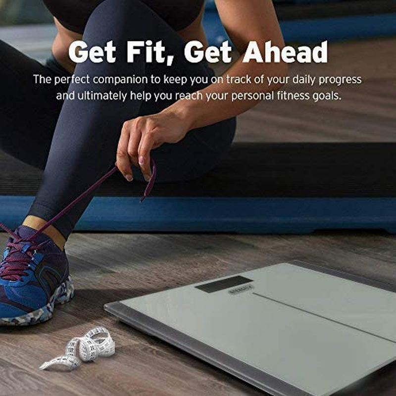 Bathroom Scale Digital Body Weight 400lb Silver Step On Large Display6