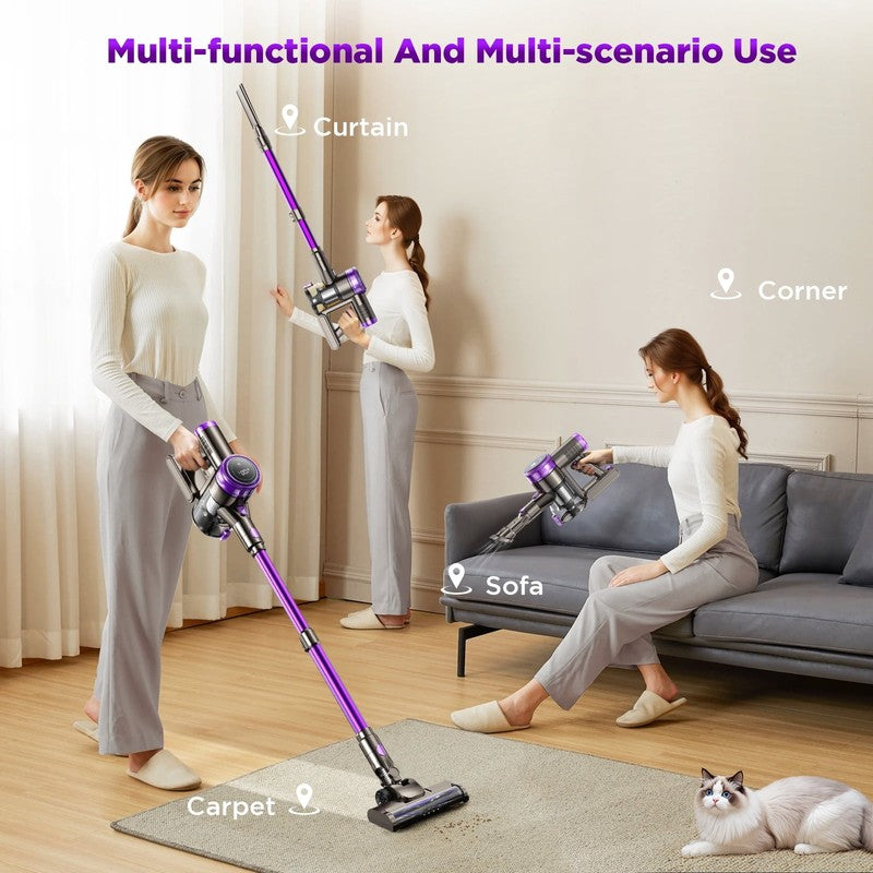 Cordless Stick Vacuum Cleaner 38KPA 50Mins 2200Mah Lightweight for Home Pet Hair2