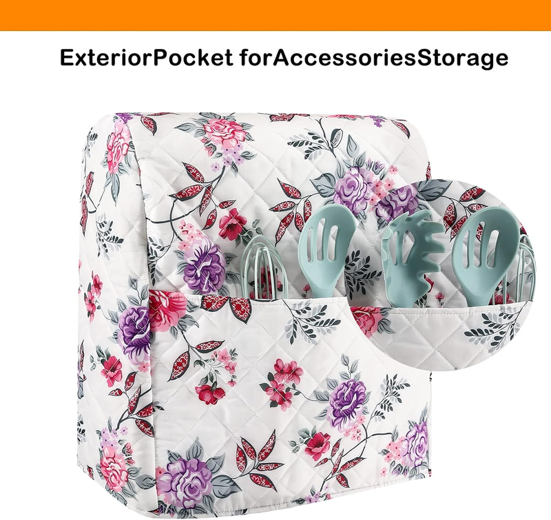KitchenAid Stand Mixer Cover 5 8 Qt Dust Cover w/ Storage Pockets4