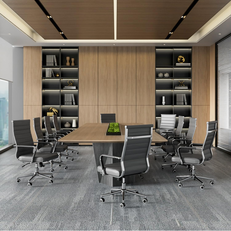 Modern Grey Executive Office Chair Height Adjustable Swivel1