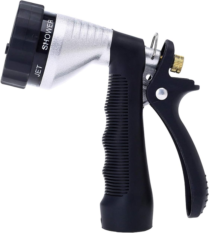 Metal Garden Hose Nozzle with Adjustable Spray for Plants, Cars & Pets0