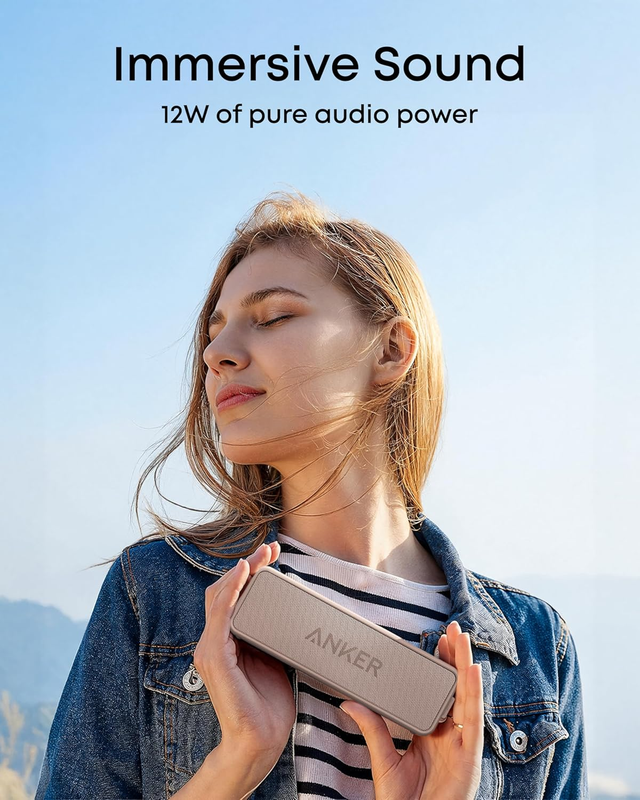 Anker Soundcore 2 Portable Bluetooth Speaker Bluetooth 5 IPX7 Waterproof4
