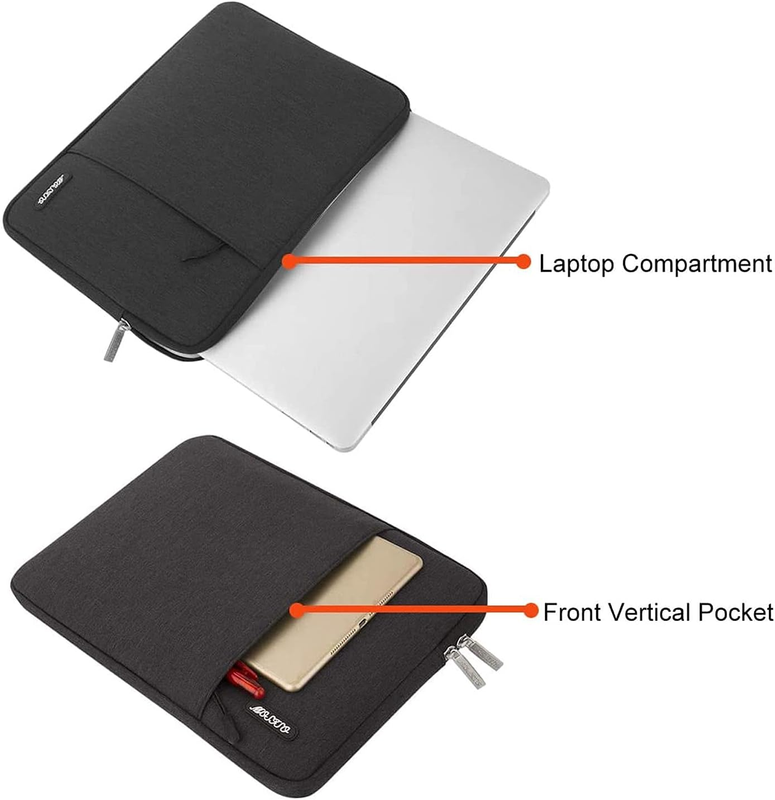 Laptop Sleeve 15 16" MacBook Pro HP Dell Lenovo ASUS Polyester Bag Black3