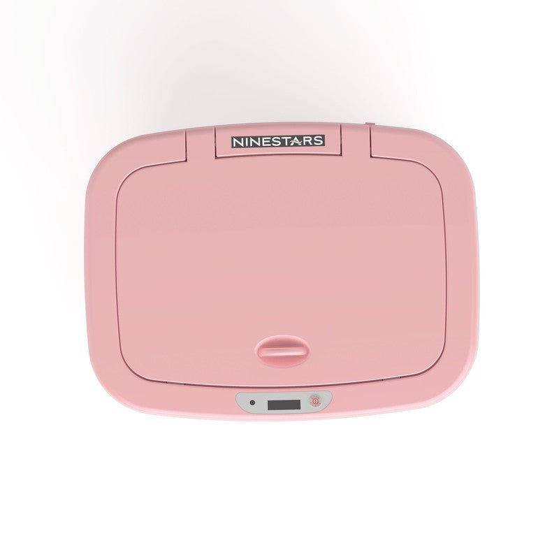 3 Gallon Motion Sensor Bathroom Trash Can, Hands Free Soft Close Lid, Pink8
