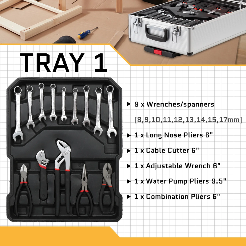 799 Pcs Tool Set, Household Repair Hand Tool Kit, Mechanics Tool Kit5