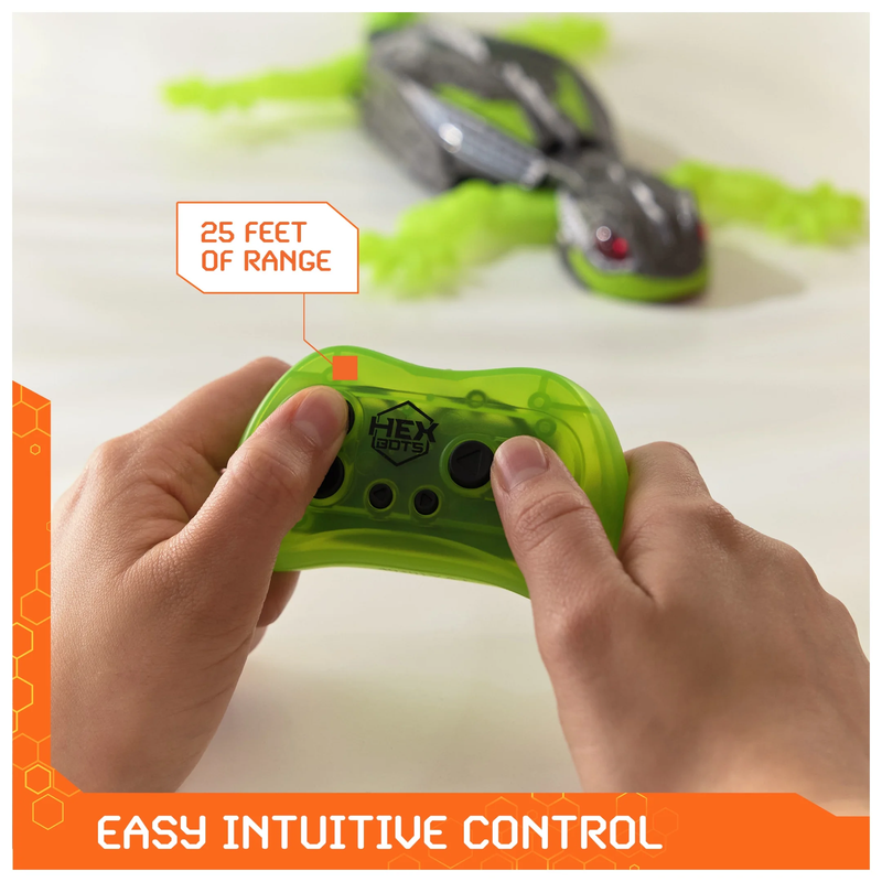 Wallcrawler Gecko, Remote Control Robot Toy for Kids, Batteries Not Included3