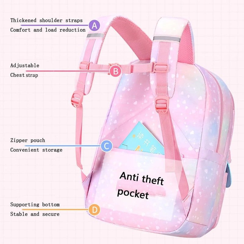 School Bag Backpacks for Girls,Shoulder Children School Bookbags for Kids,Primar9