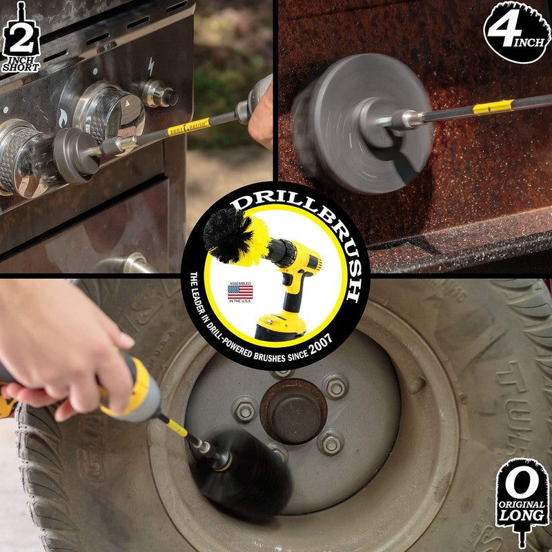 Oil Stain Remover Scrub Brush Attachment for Drill Set - Household Cleaning Tool1