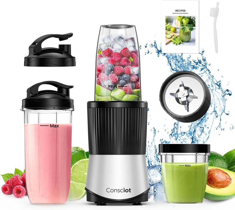 Personal Blender 900W for Shakes, Smoothies, Baby Food + 3 Cups8