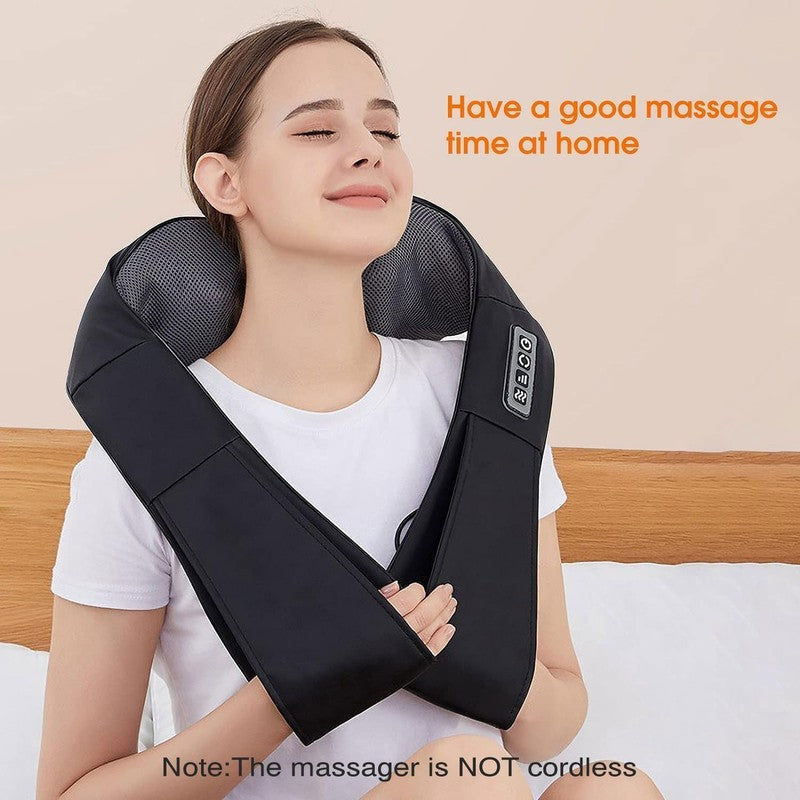 Shiatsu Back and Neck Massager, Back Massager Deep Tissue Kneading Neck and Shou7