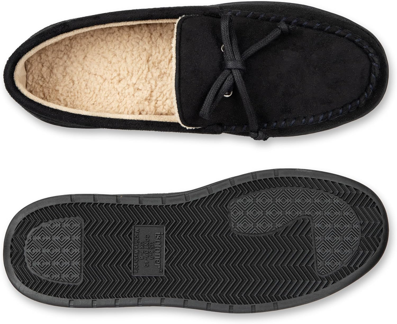 Men'S Slip On Indoor/Outdoor Microsuede Memory Foam Comfort Moccasin Slippers4