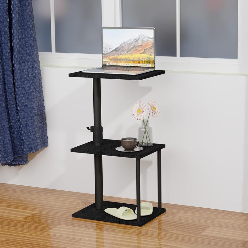 Adjustable Swivel C Side Table with Shelf for Couch Recliner Bed Small Spaces7