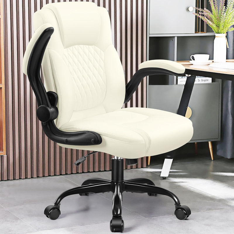 PU Leather Office Chair Ergonomic Swivel Desk Gaming Chair Wheels1