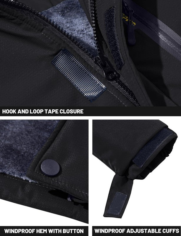 Men'S Winter Skiing Jackets Water Resistant Fleece Coats Insulated Thermal Snowb6