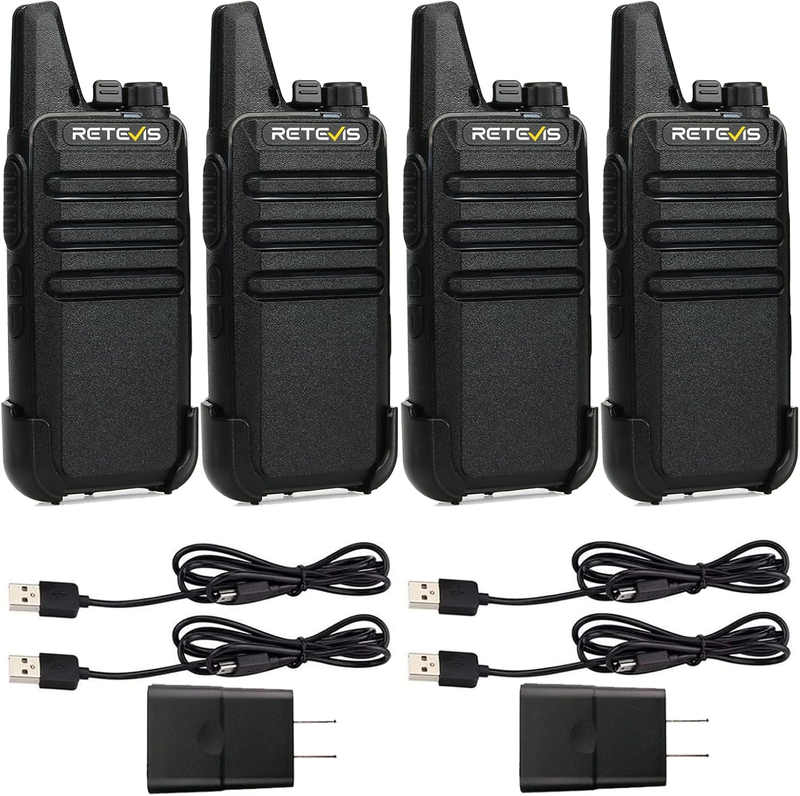 RT22 Two Way Radio Long Range Rechargeable,Portable 2 Way Radio, USB C Charging,9
