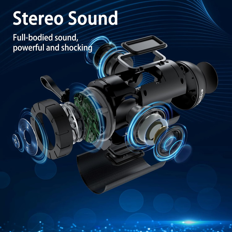 Bluetooth Speaker, IP65 Waterproof Portable Speaker with 360° HD Stereo Sound, P1