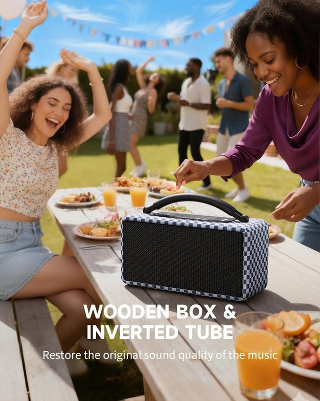 80W Portable Bluetooth Speaker 20H Playtime Subwoofer TWS Blue6