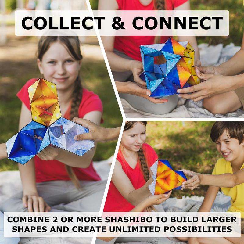 Sensory Fidget Cube Stress Relief Shape Shifting 100+ Shapes Toy7