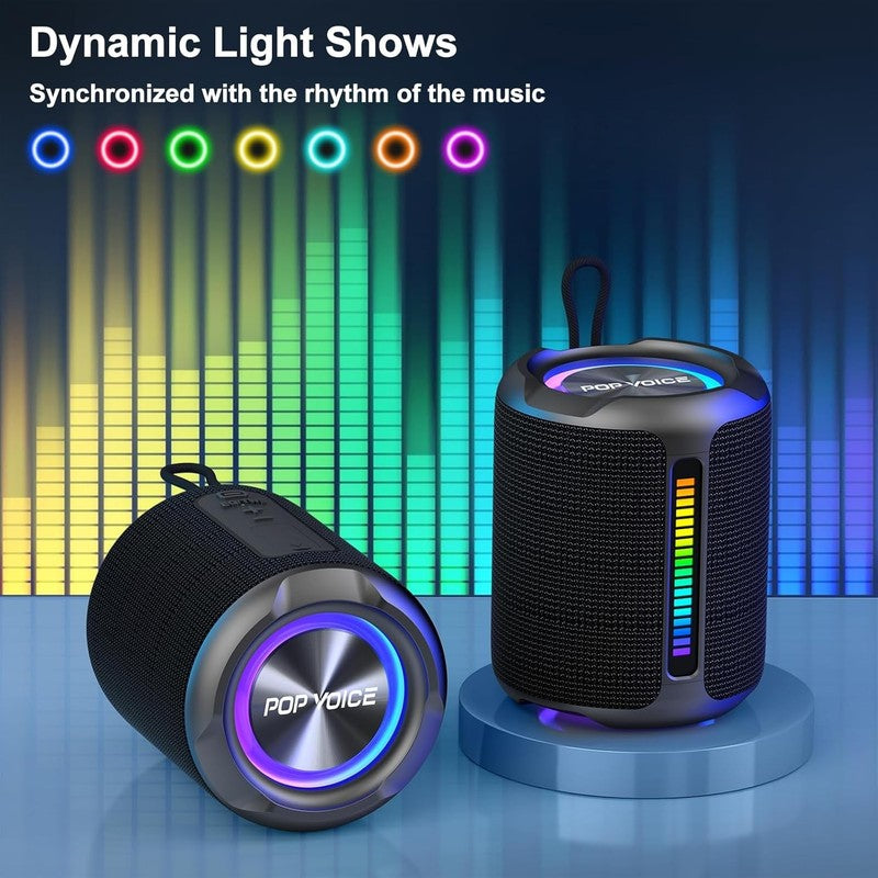 40W Bluetooth Speaker, IPX7 Waterproof, Deep Bass, RGB Light, TWS, 24H Playtime3