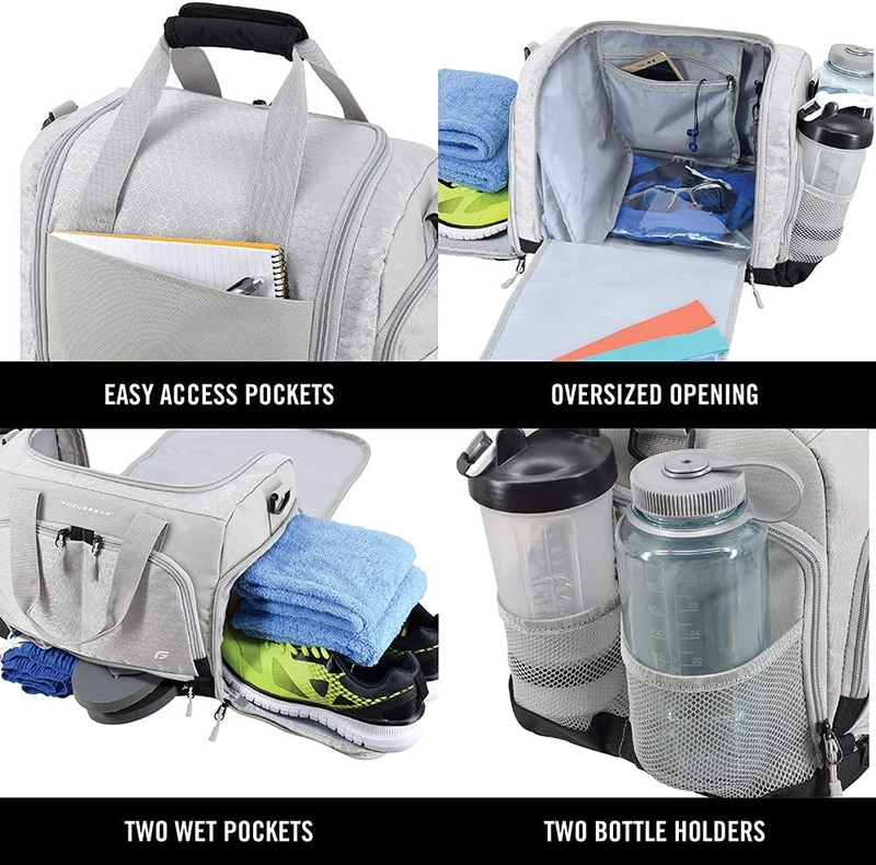 Ultimate Gym Bag 2.0 Durable Duffel Bag 10 Compartments Water Resistant Travel2