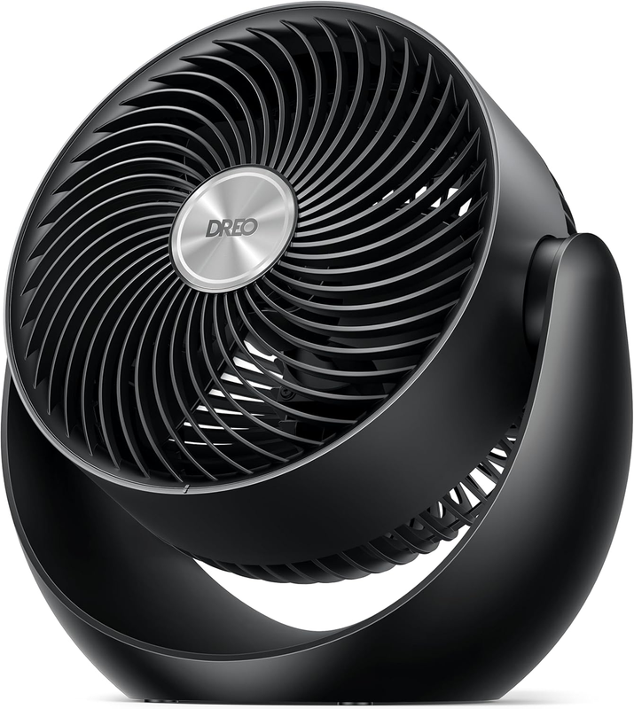 Fan for Bedroom, Table Air Circulator for Whole Room, 11 Inch, 40Ft Strong Airfl0