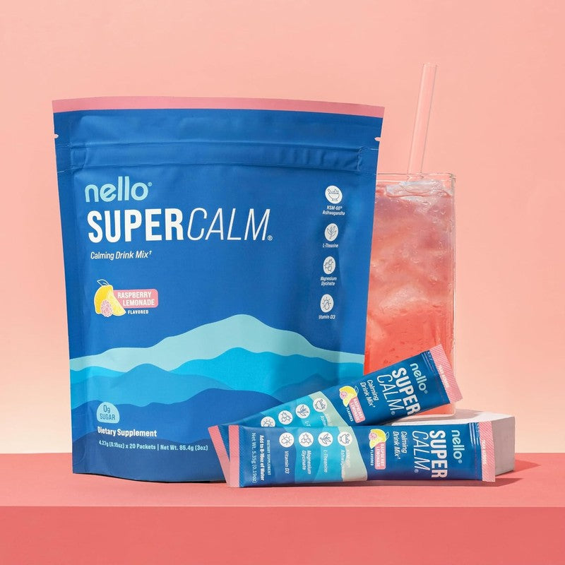 Supercalm Raspberry Lemonade Drink Mix - Relax & Focus, 20 Ct, Sugar-Free4