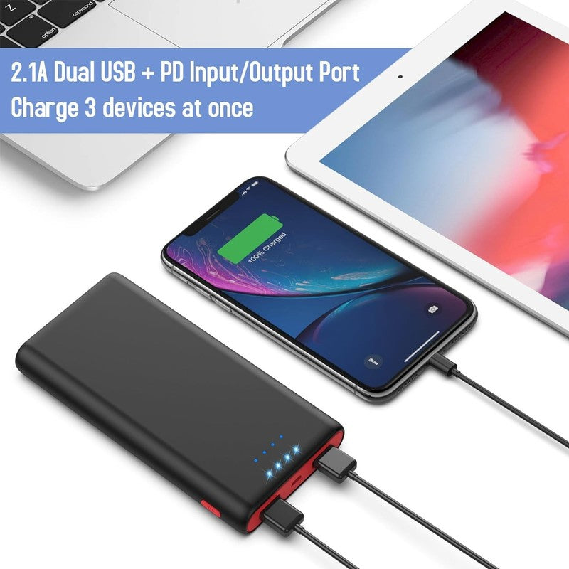 25,800mAh Portable Charger Power Bank with Fast USB C & 3 Ports for All Phones5