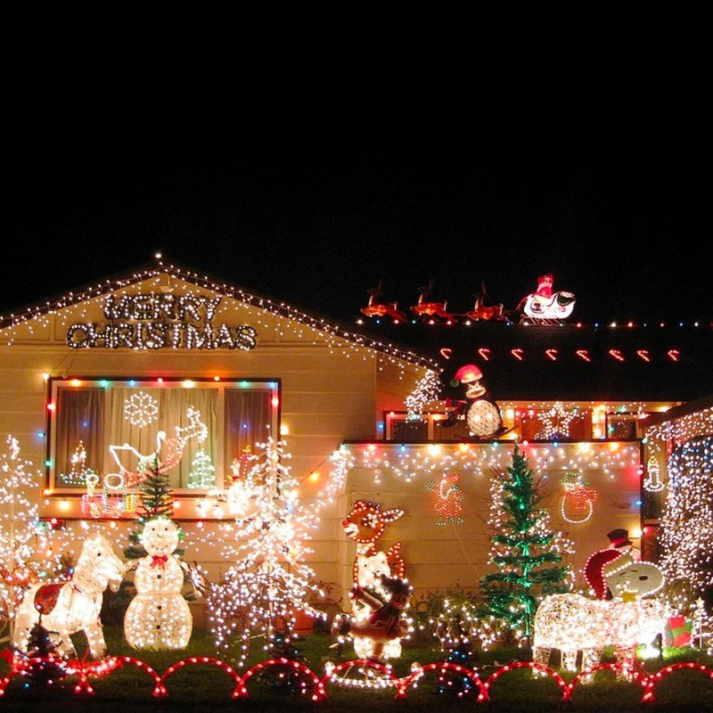 Outdoor Christmas String Lights, 1000 LED 328 FT Plug in Fairy Light with Remote4