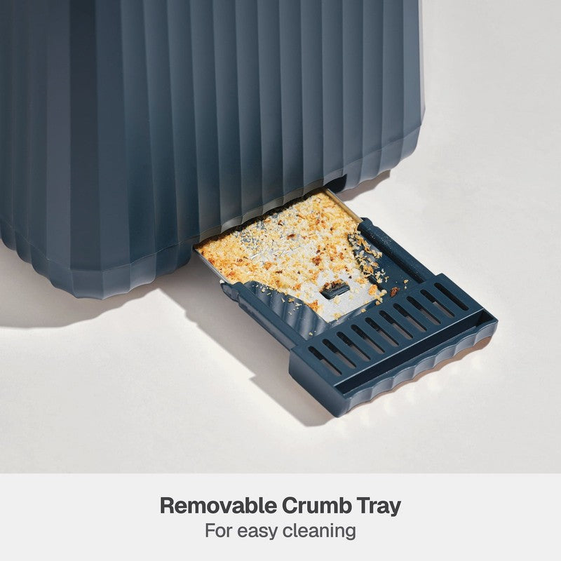 2 Slice Toaster Extra Wide Slots Removable Crumb Tray Atlantic Blue7