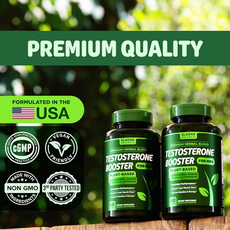 Testosterone Booster for Men - Boost Strength & Energy - 2 Month Supply3