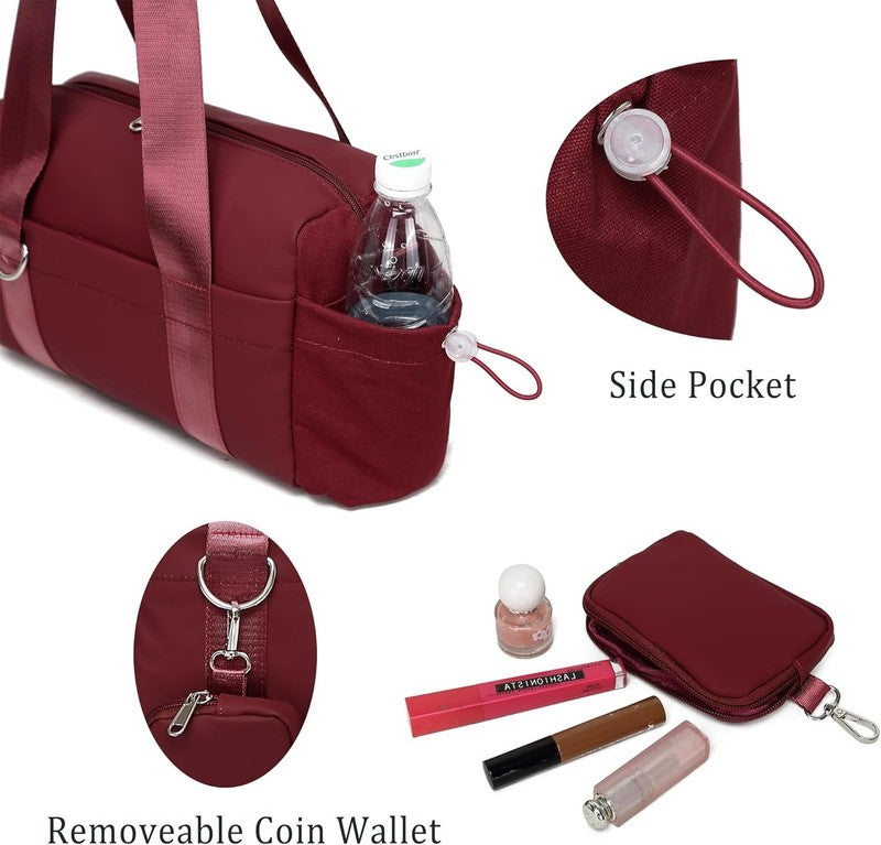 Everyday Mini Gym Bag Women 2.0 Tote Waterproof Travel Duffle Wine Coin Wallet7