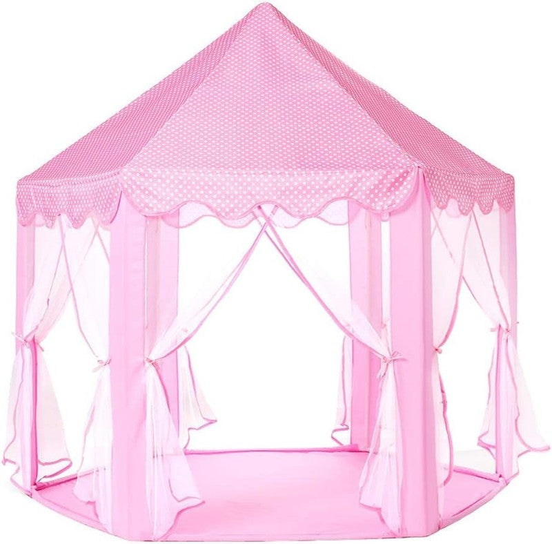 Princess Tent Girls Large Playhouse Kids Castle Play Tent with Star Lights Toy f7