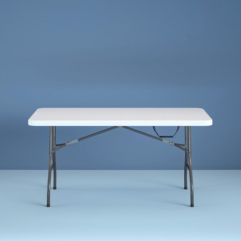 6 Foot Premium Folding Table, White Speckle2