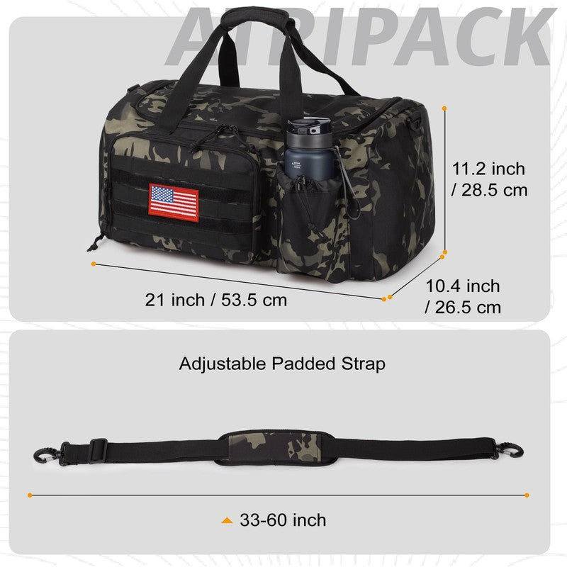 2 In 1 Gym Duffle Bag 40L Convertible Travel Bag Shoes Compartment Luggage2