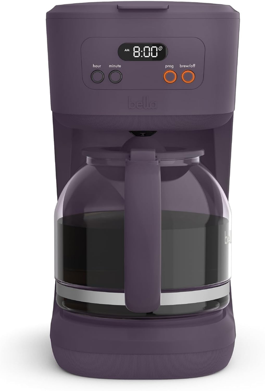 12 Cup Programmable Coffee Maker LCD Auto Shutoff 900W Plum10