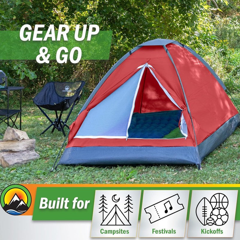 2 Person Camping Tent with Rain Fly and Carrying Bag   Lightweight Outdoor Pop u5