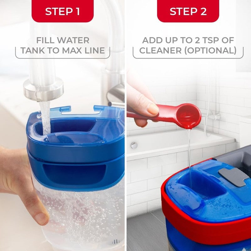 H2Pro Flat Mop System | Quick Clean with Reusable Microfiber Pads2