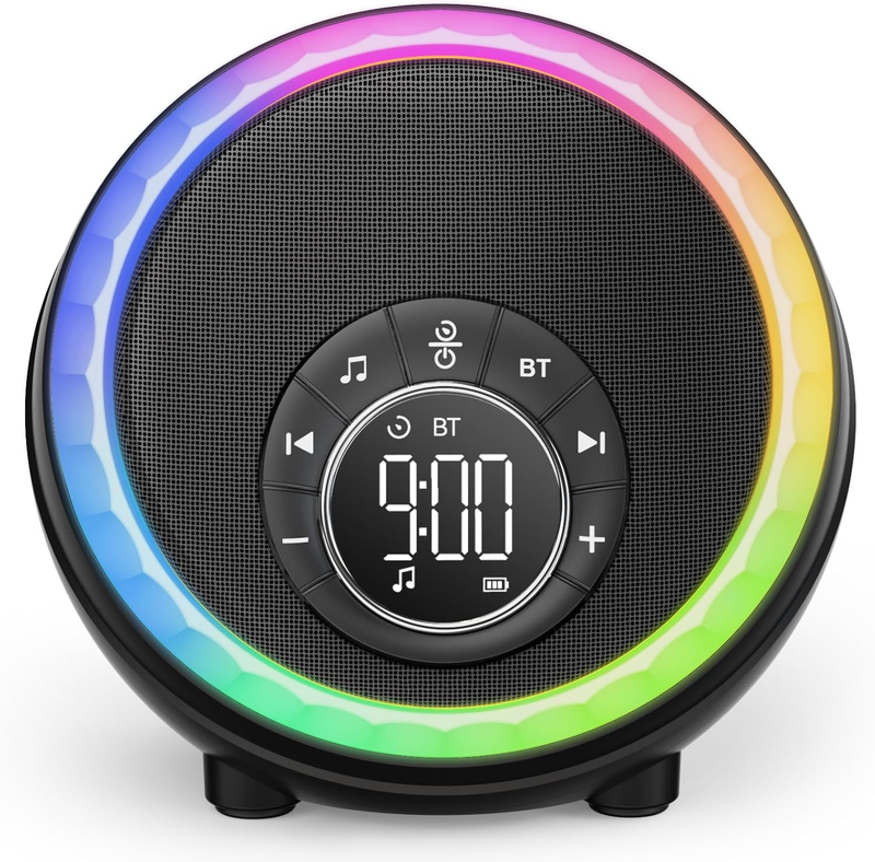 Bluetooth Speaker Alarm Clock, Night Light, White Noise, RGB, Touch Lamp0