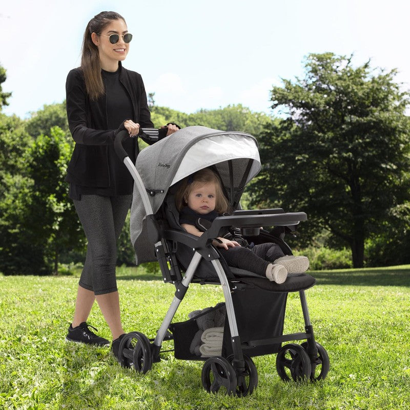 Jeep Unlimited Reversible Handle Stroller Grey Tweed1