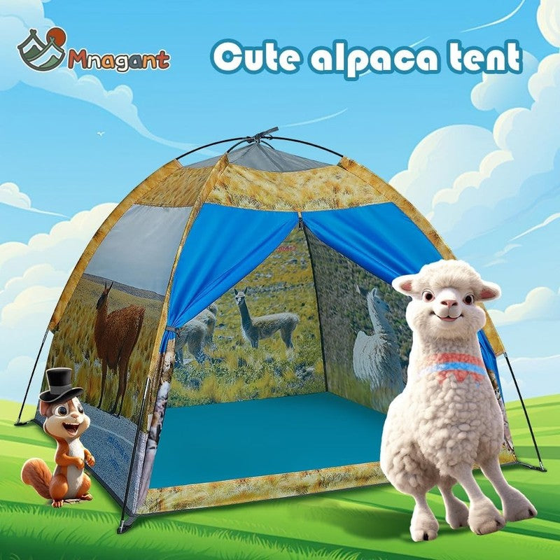 Kids Alpaca Pop Up Play Tent, Indoor/Outdoor Adventure Playhouse1