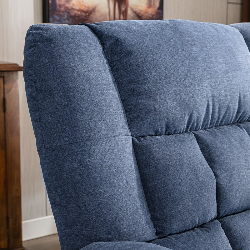 Power Lift Recliner Chair Heat Massage USB Port Infinite Position Blue7