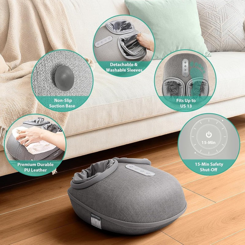 Shiatsu Foot Massager w/ Heat Deep Kneading Pain Relief Home Office3