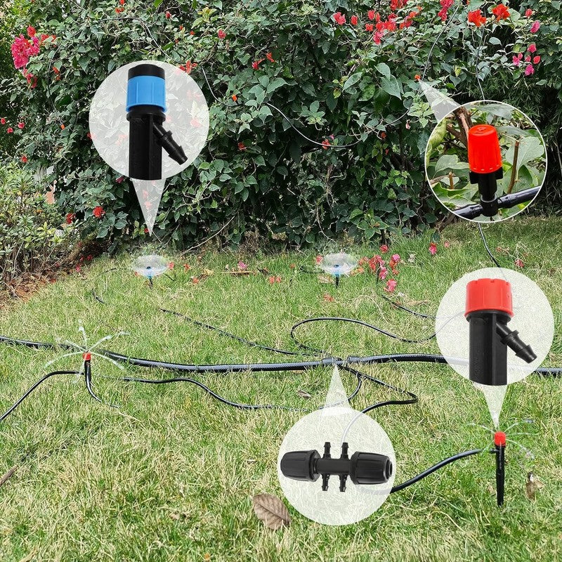 240FT Automatic Drip Irrigation Kit for Garden, Lawn & Greenhouse4