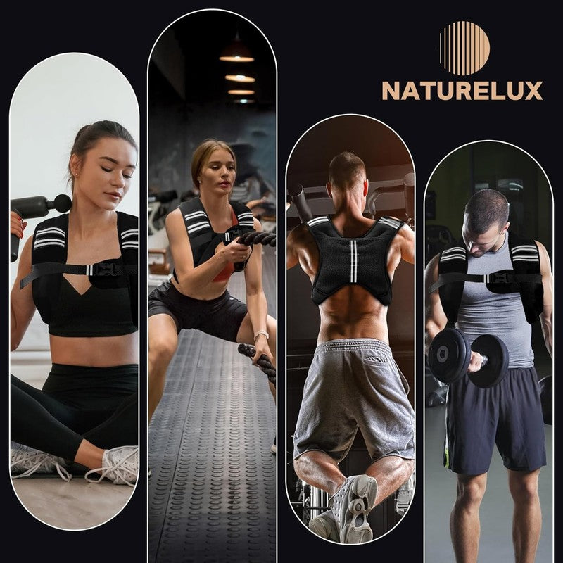 Weighted Vest 5 30Lbs for Men Women w/ Reflective Stripe for Workout Running6